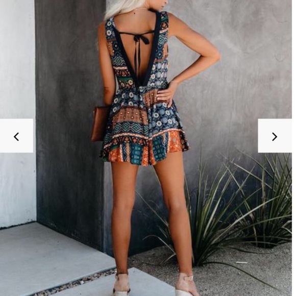 VICI Aladdin Printed Toe Romper Small - Picture 4 of 6